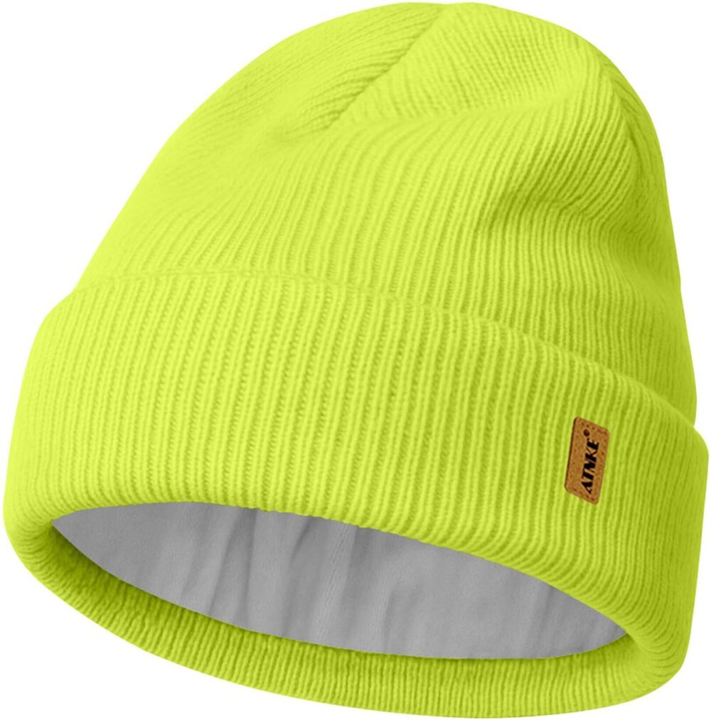 7385 Beanie , Soft Warm Fleece Lined Winter Ski Beanies Hat Unisex Thick